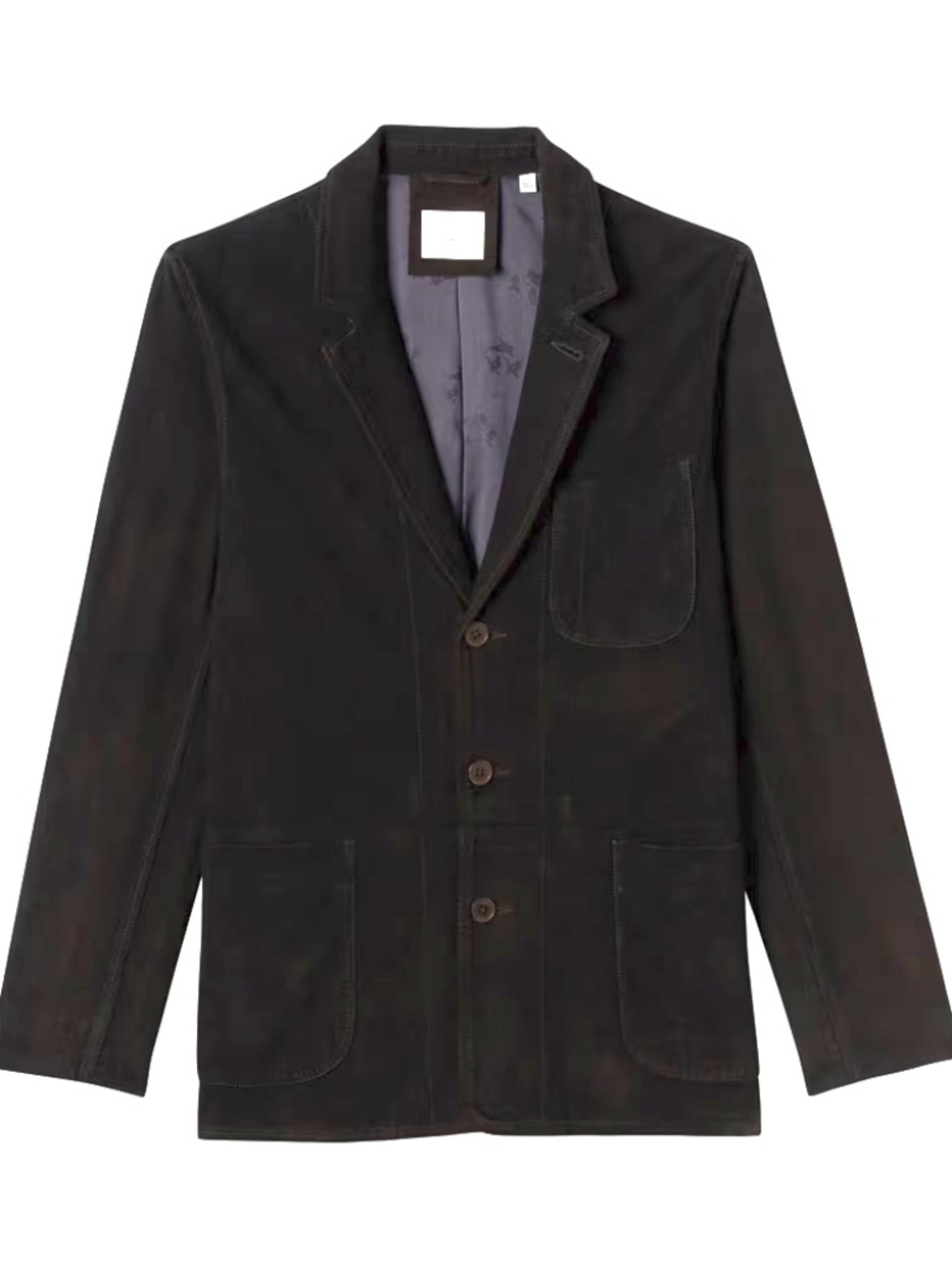 Billy Reid Dark Brown Suede Jacket